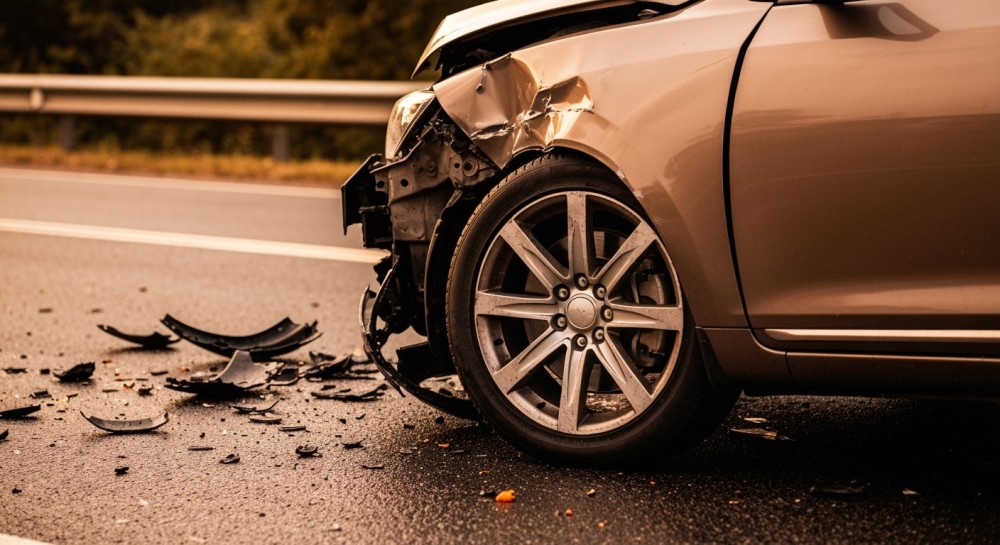 Motocyklista w szpitalu po groźnym wypadku na obwodnicy Kościana