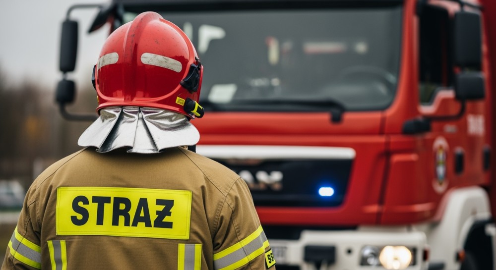 Poranny pożar w Lesznie: Szybka akcja strażaków uratowała sytuację