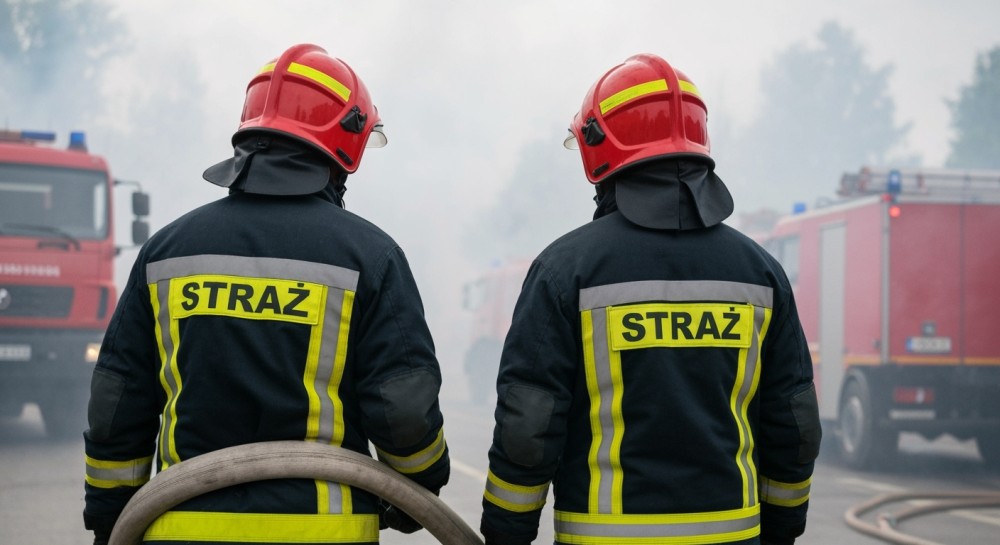 Pożar opuszczonego budynku szpitala w Górze: strażacy szybko opanowali sytuację