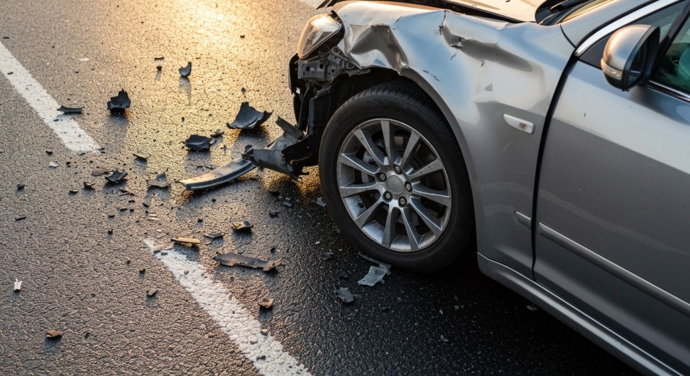 Kierowca bez obrażeń po groźnym wypadku w Ziemnicach: Prędkość to nie wszystko!