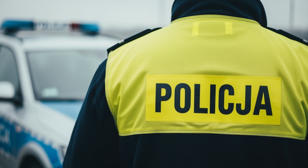 Niebezpieczny ładunek: policja interweniuje przy przewozie betonowego słupa na drodze krajowej